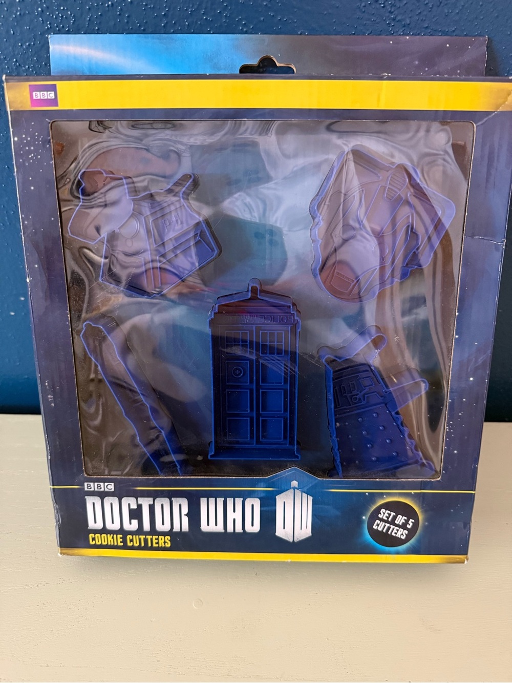 Brand New NIB BBC Doctor Who Set of 5 Cookie Cutters Science Fiction British